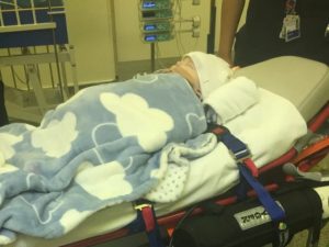 Baby Jenson in hospital - Parents supported at Acorn House