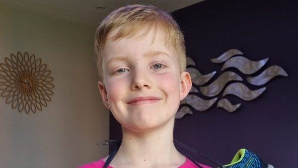 Nine-year-old following in dad and older brother’s fundraising footsteps