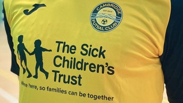 Cambridge Futsal Club strikes up partnership with The Sick Children's Trust