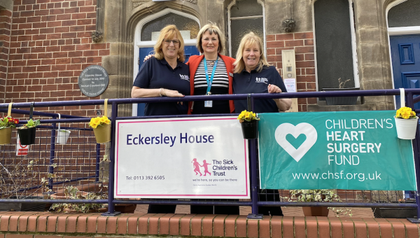 Children's Heart Surgery Fund grant £10,000 to Eckersley House