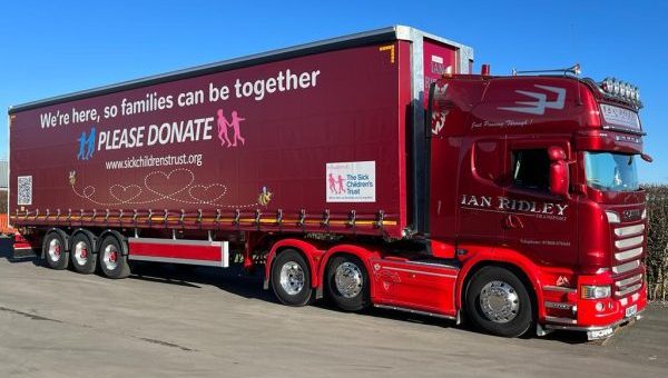 Family haulage firm creates eye-catching trailer for The Sick Children's Trust